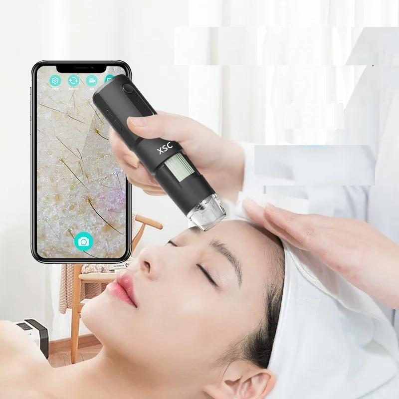 Wireless Dermatoscope Scalp Skin Analyzer Machine 1000X Facial and Body Analyzer Electronics Microscope Beauty Health Profession