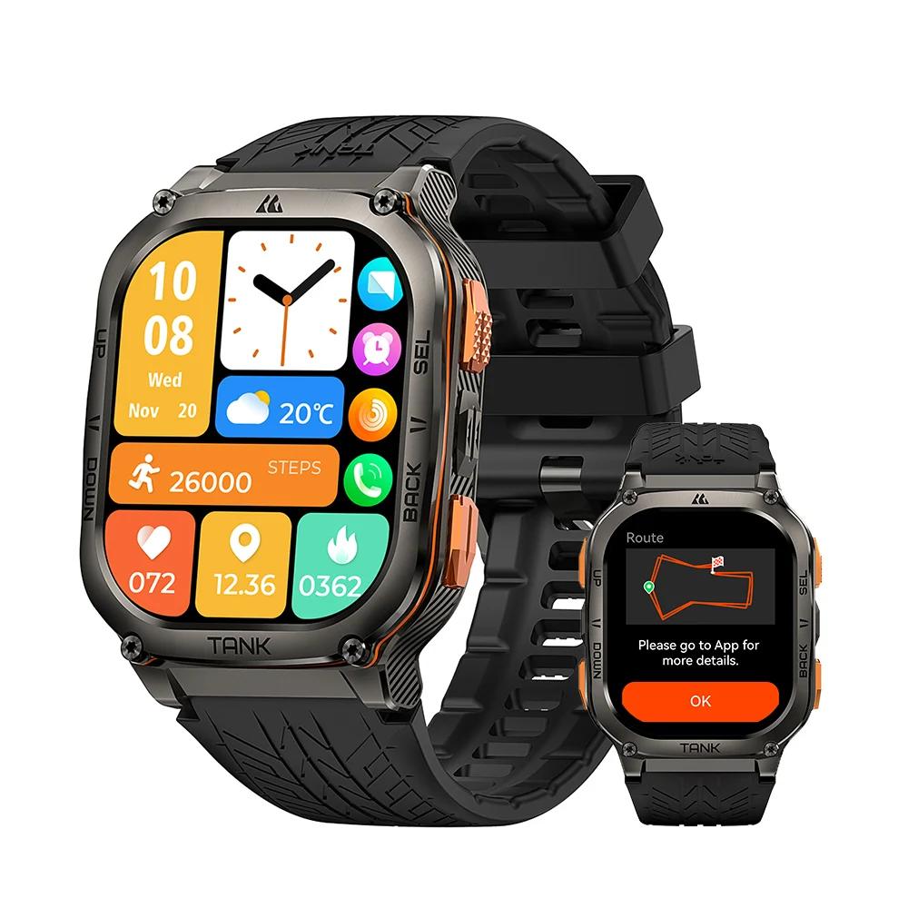 GPS Smart Watches For Men Women Smartwatch AOD Electronic Military Rugged Waterproof Watch
