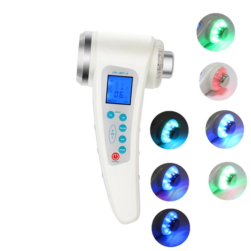 1Mhz 3Mhz Ultrasonic Face Skin Care Machine 7 Color LED Photon Beauty Tool Body Slimming Anti Cellulite Massager device