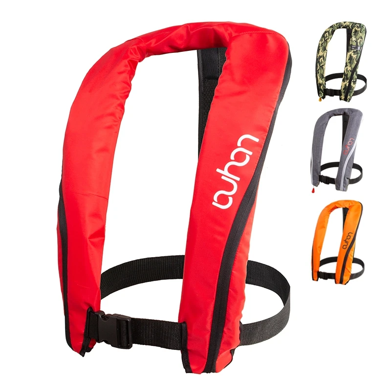 Professional Fishing Vest Self Inflatable Life Jacket Manual Vest Adult 150N Auto Water Sports Rafting Boating Accessories