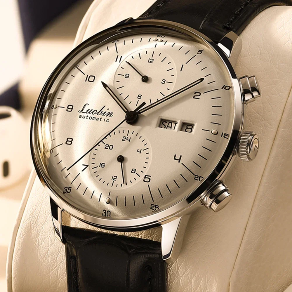 Mens Fashion Mechanical Watches Business Automatic Wristwatch Stainless Steel Luminous Designer Clock Reojes De Hombre