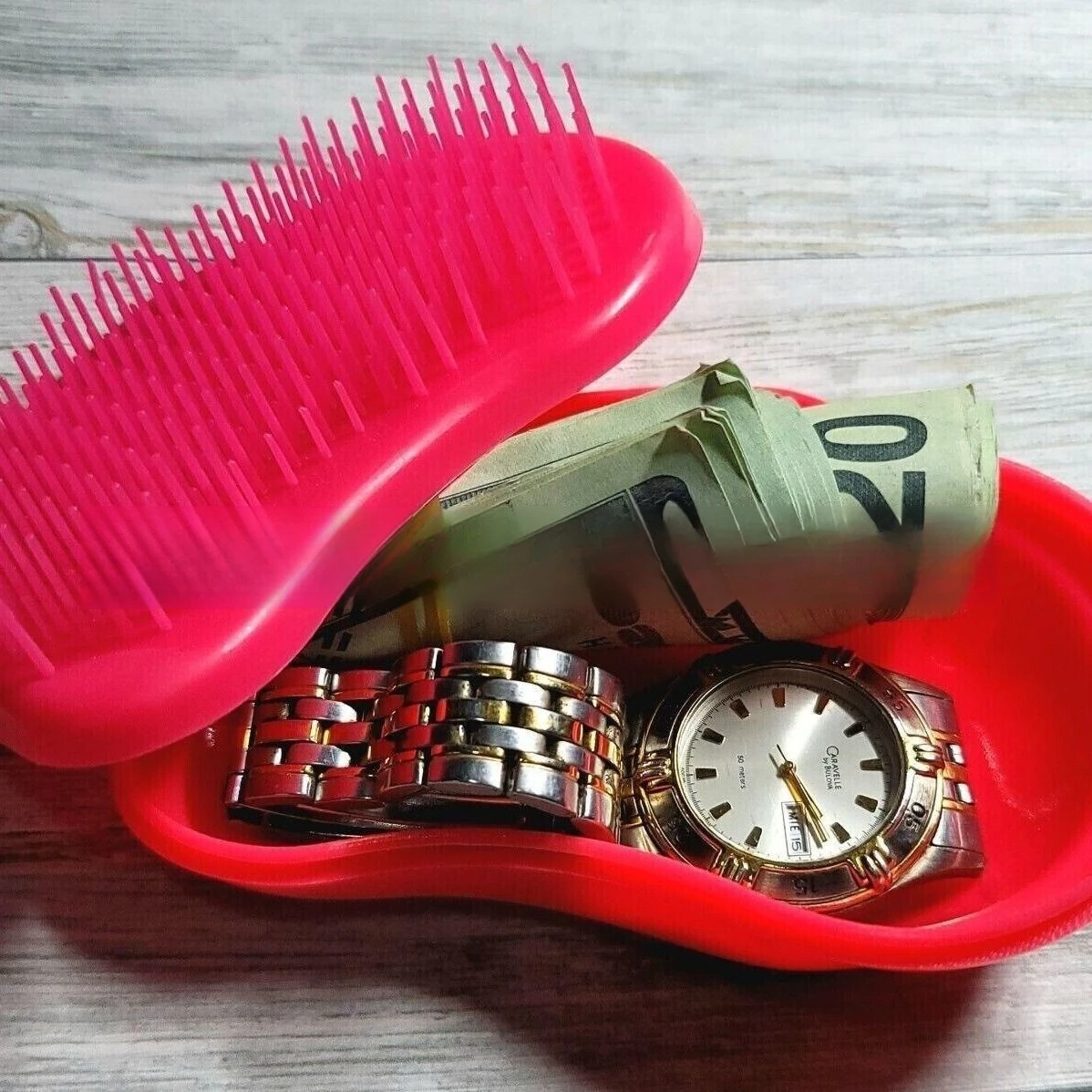 Creative Money Hiding Artifact Hair Comb Portable Beauty Massage Plastic Comb Can Hide Money and Store Safely Transfer Storage