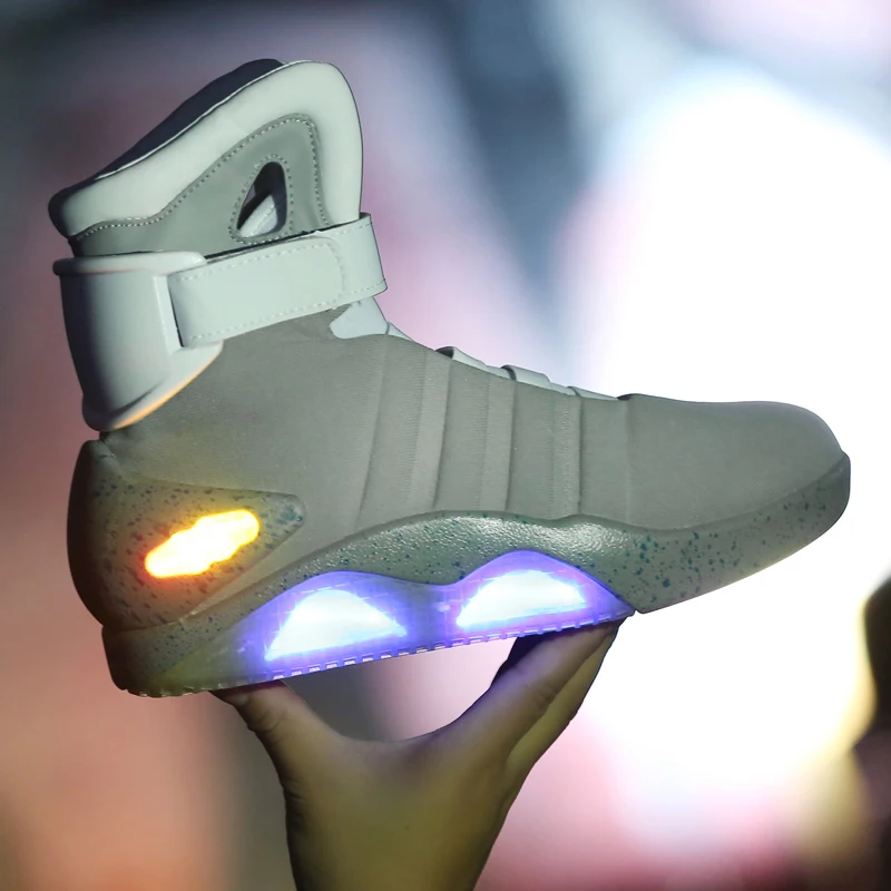 Skateboarding Shoes Led Boots for Men,Women,Boys and Girls USB Rechargeable Glowing Shoes Man Party Shoes Cool Soldier Boots
