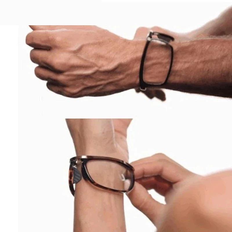 Watch Spectacles Foldable TR90 Reading Glasses Men New Fashion Portable Presbyopia Eyeglasses Easy to Carry