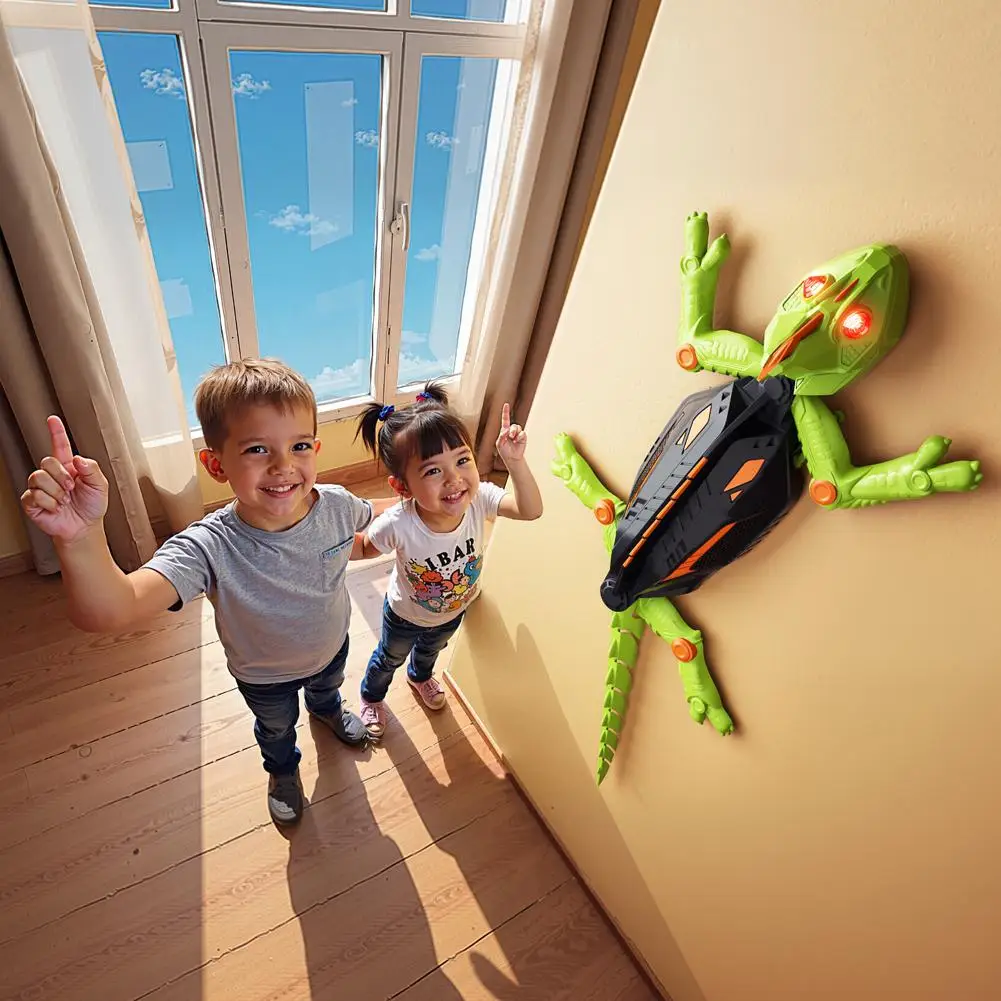 Wall Climbing RC Gecko Toy Electric Remote Control Lizard Wall Climbing Car Gecko Animal Car Children’s Halloween Toys