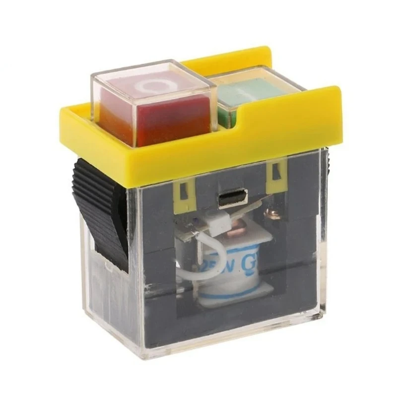 Waterproof and Dustproof Momentary Electromagnetic Switches, 250V, 2-Button, Machine Safety Switches, KJD6, 5E4